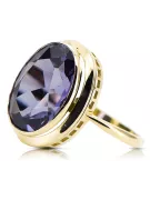 Oro amarillo de 14 quilates Alejandrita Anillo Artesanía vintage vrc285y